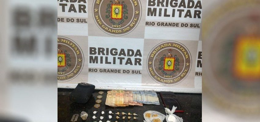 Brigada Militar prende homem por tráfico de drogas em Camaquã