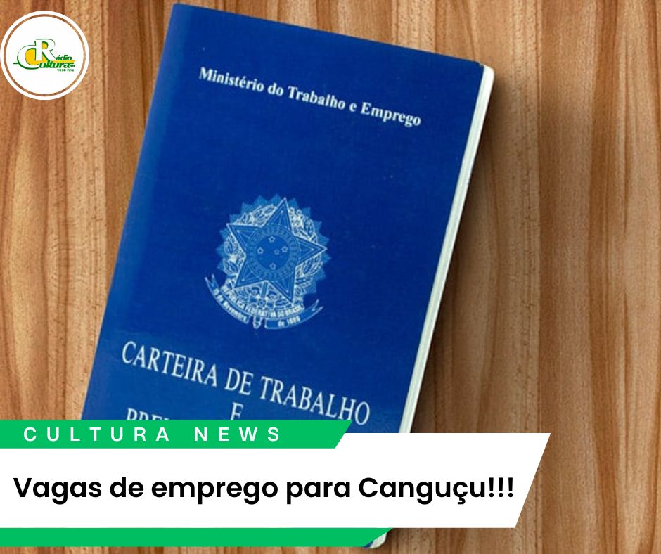 Vagas de emprego para Canguçu!!!