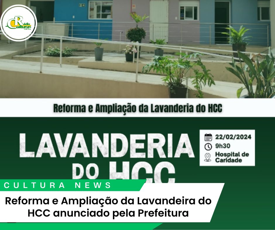 Anunciado Lavanderia do HCC!!!