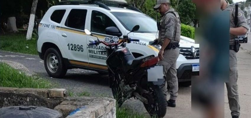 Abordagem policial resulta no guinchamento de motocicleta em Camaquã